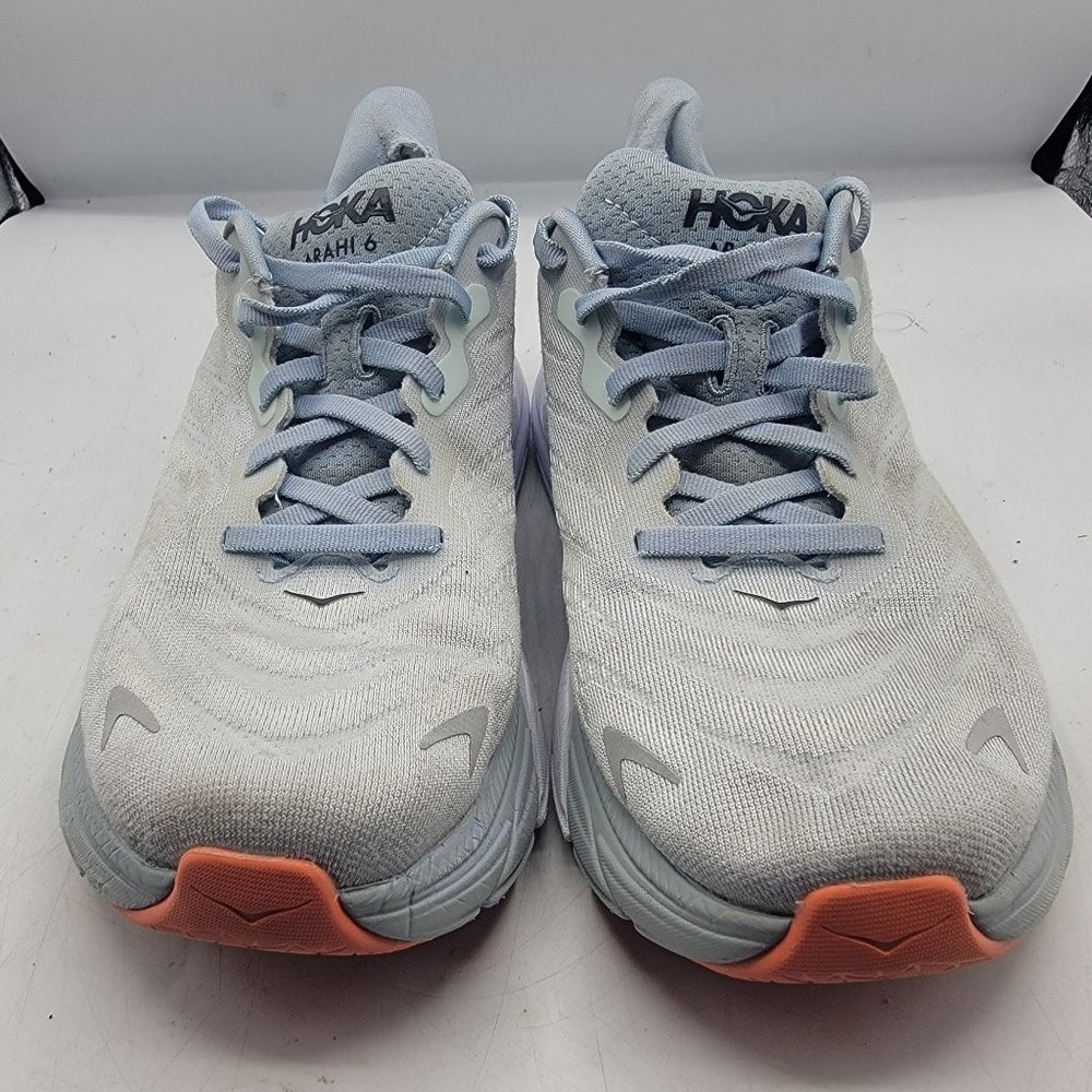 Hoka One One Arahi 6 Womens 7.5B Plein Air Blue Fog Shoes Athletic 1123195 PABF - Picture 2 of 13